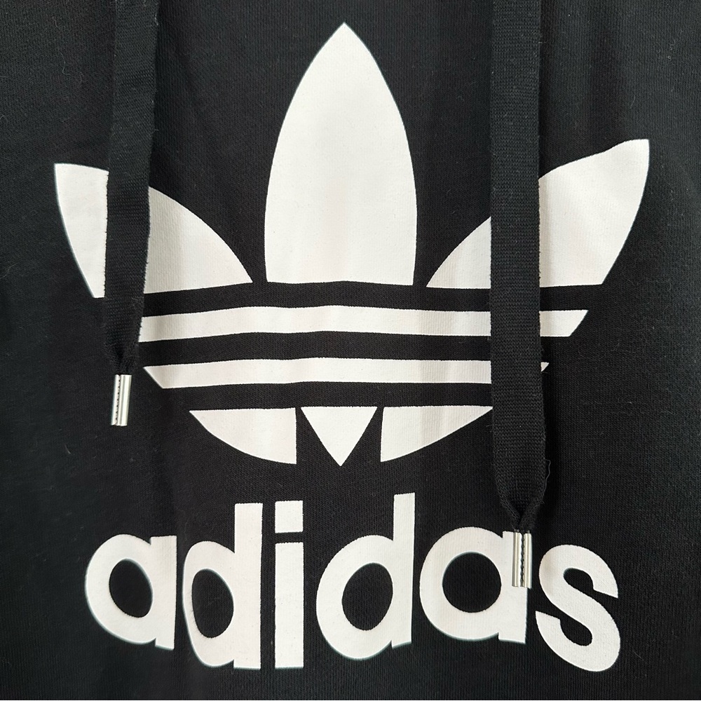 Adidas Black Hoodie SM EUC